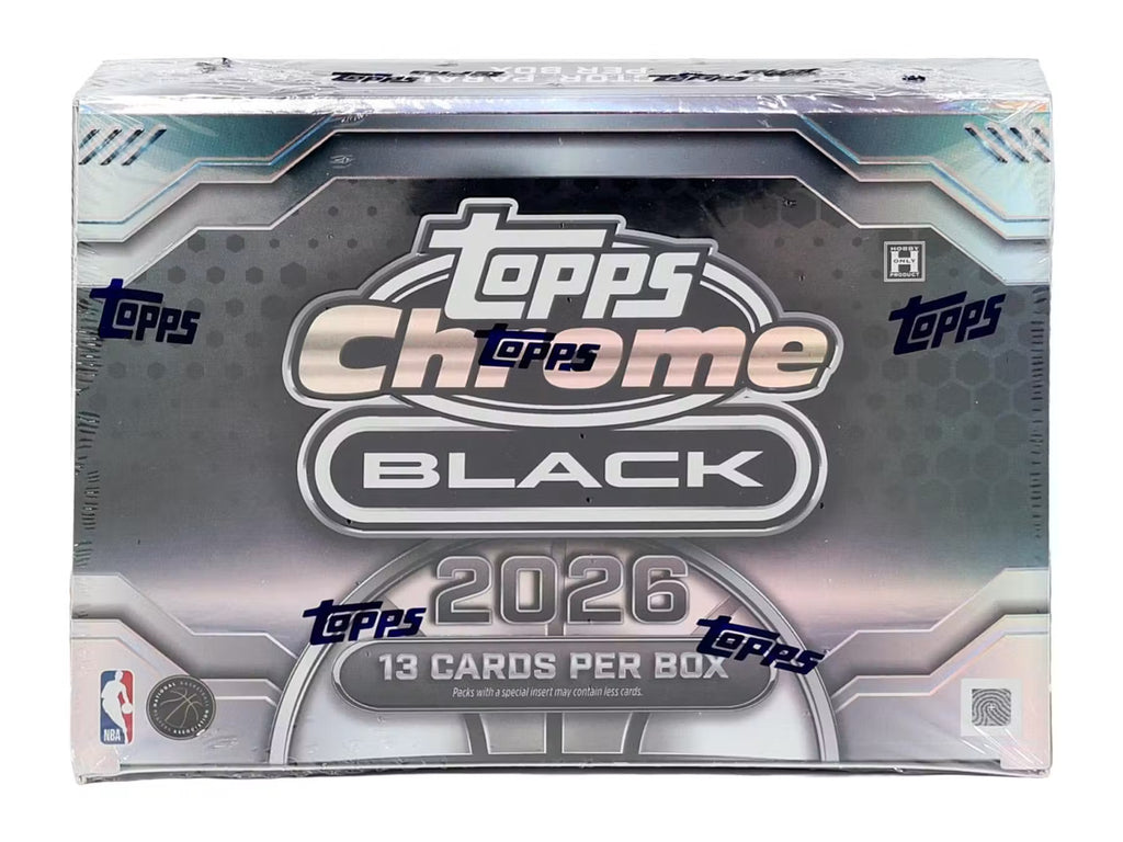 2025-26 Topps Chrome Black Basketball Hobby Trading Cards LV