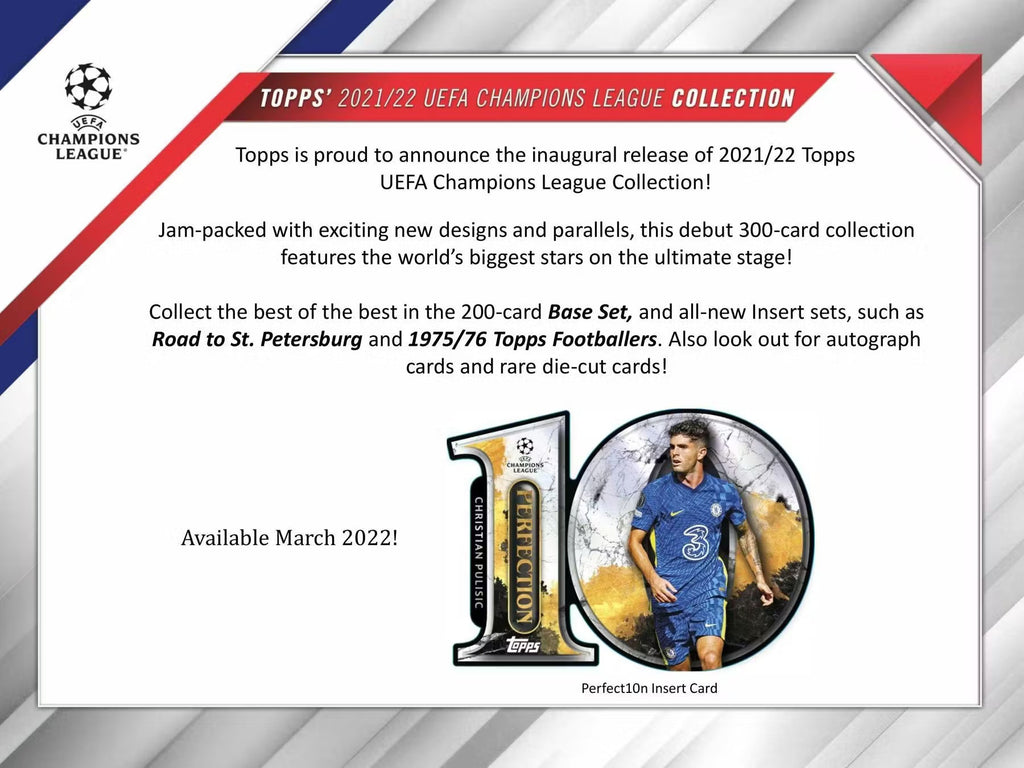 2021-22 Topps UEFA Champions League Collection Soccer Blaster Trading Cards LV