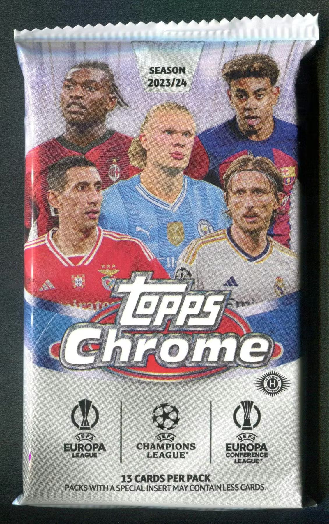 2023-24 Topps Chrome Soccer UEFA Club Competition Jumbo Hobby Trading Cards LV