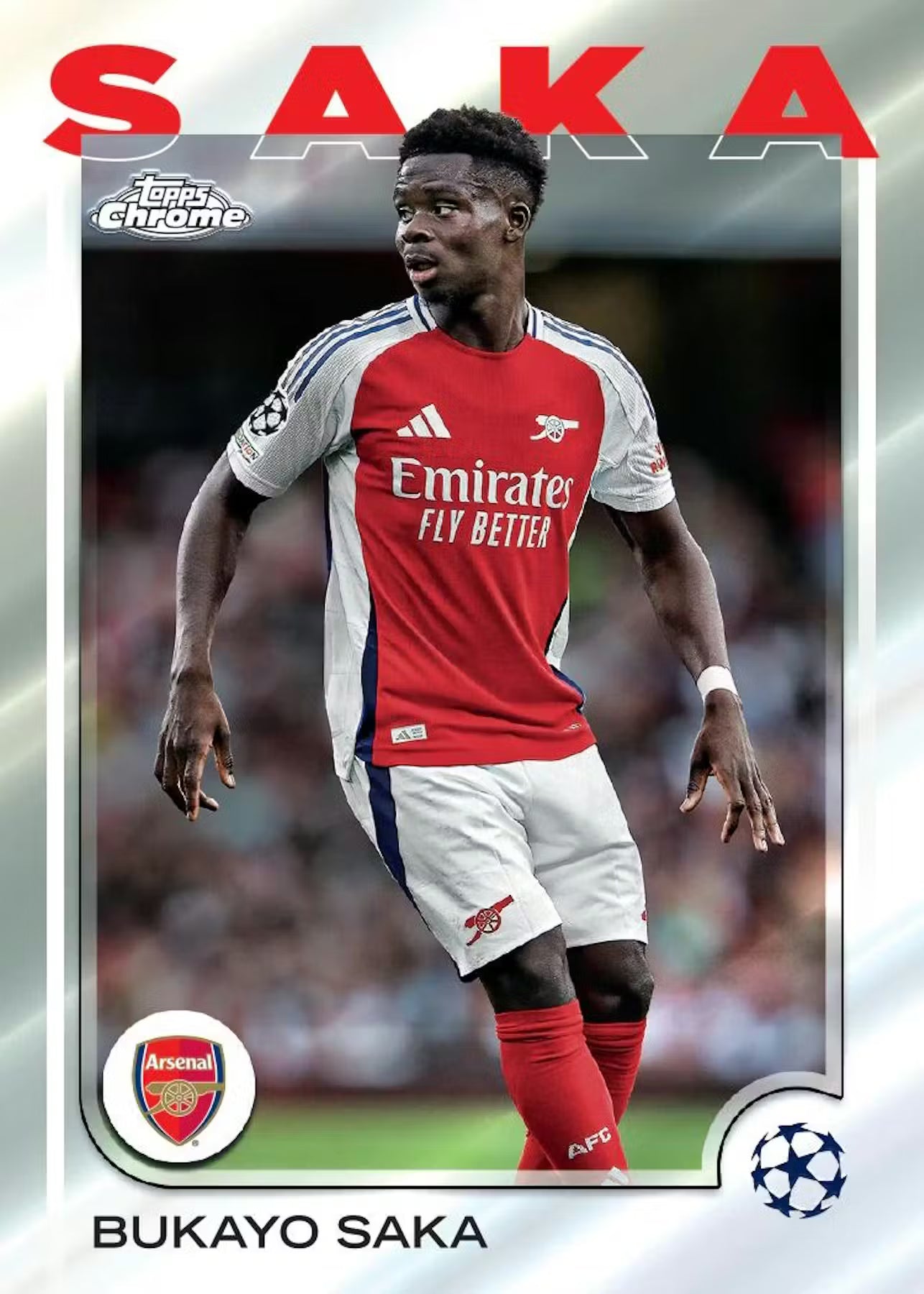 2024-25 Topps Chrome UEFA Club Competitions Soccer Blaster Trading Cards LV