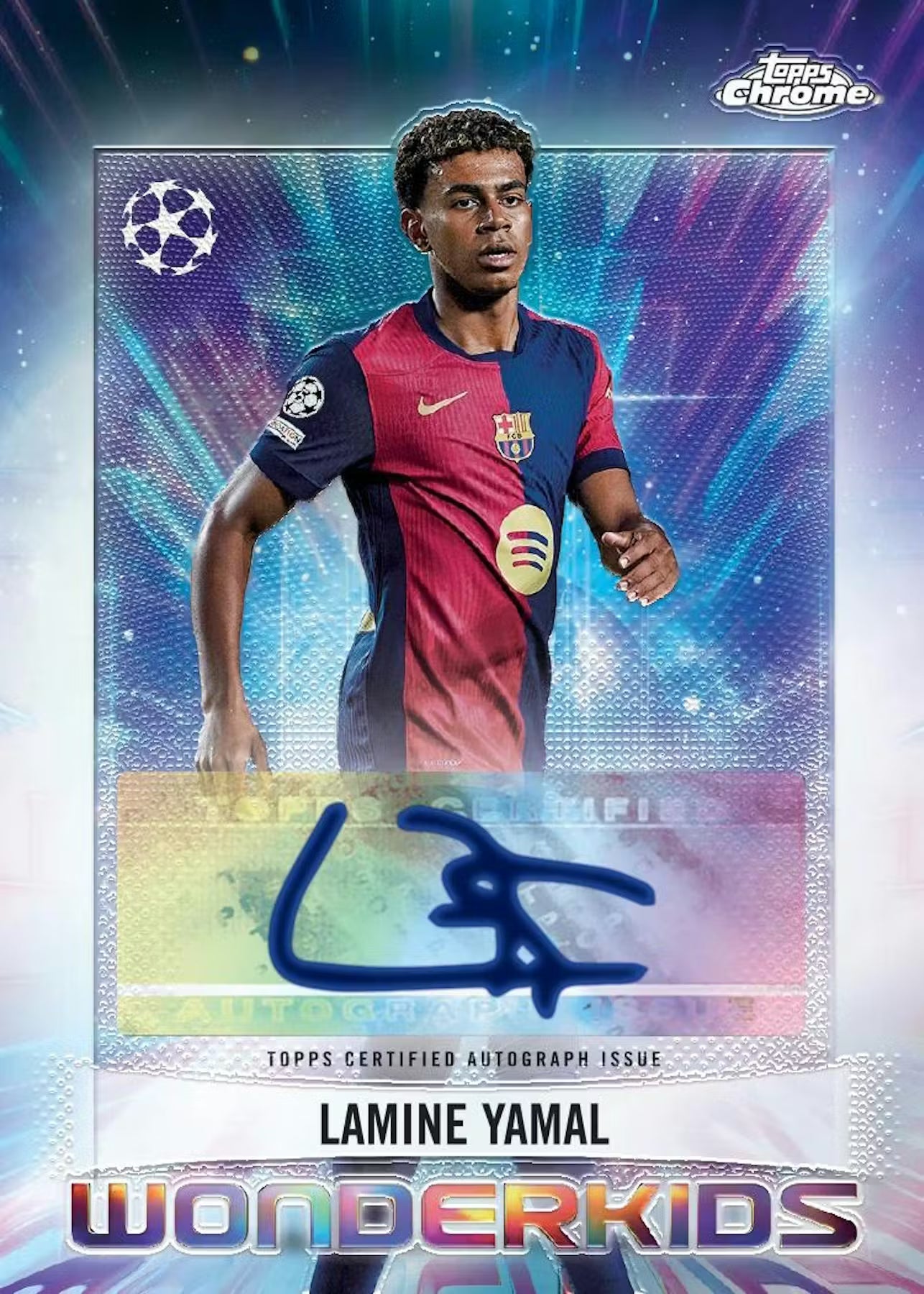 2024-25 Topps Chrome UEFA Club Competitions Soccer Blaster Trading Cards LV