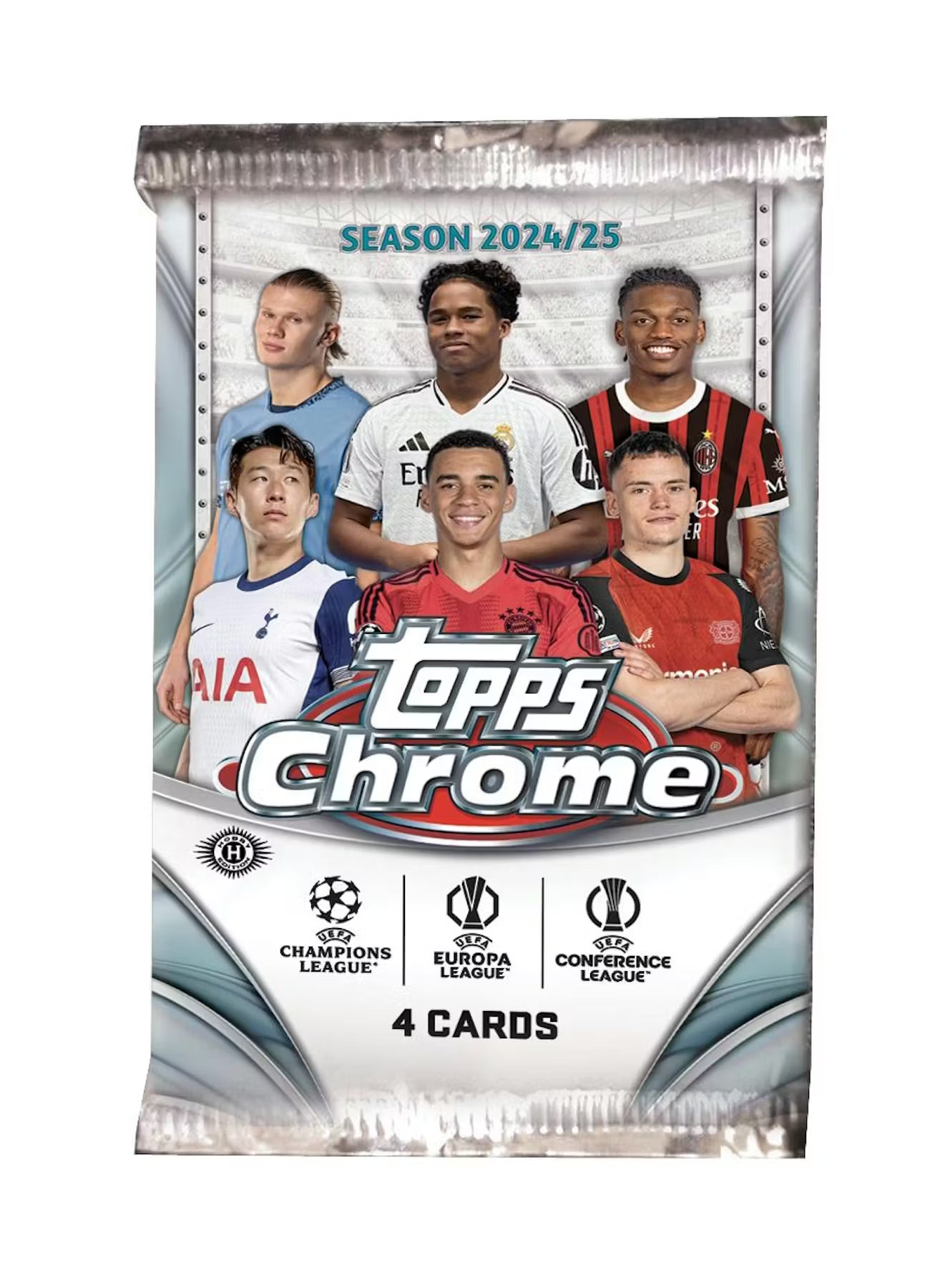 2024-25 Topps Chrome UEFA Club Competitions Soccer Hobby Trading Cards LV