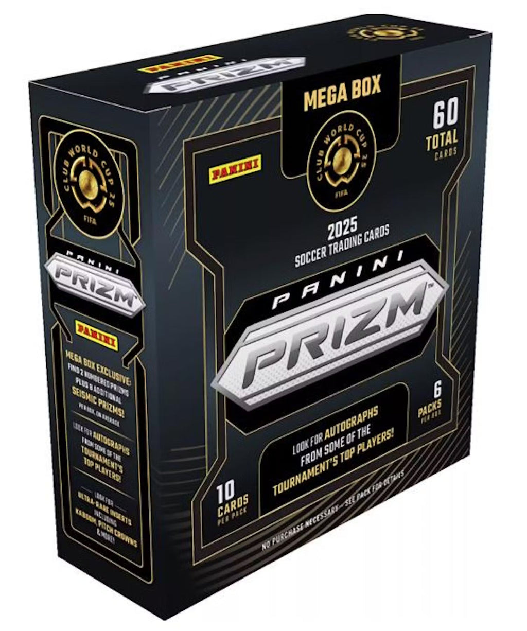 2025 Panini Prizm FIFA Club World Cup Soccer Mega Trading Cards LV