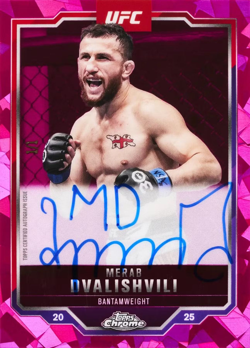 2025 Topps Chrome UFC Sapphire Edition Trading Cards LV