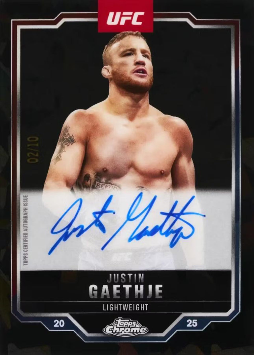 2025 Topps Chrome UFC Sapphire Edition Trading Cards LV