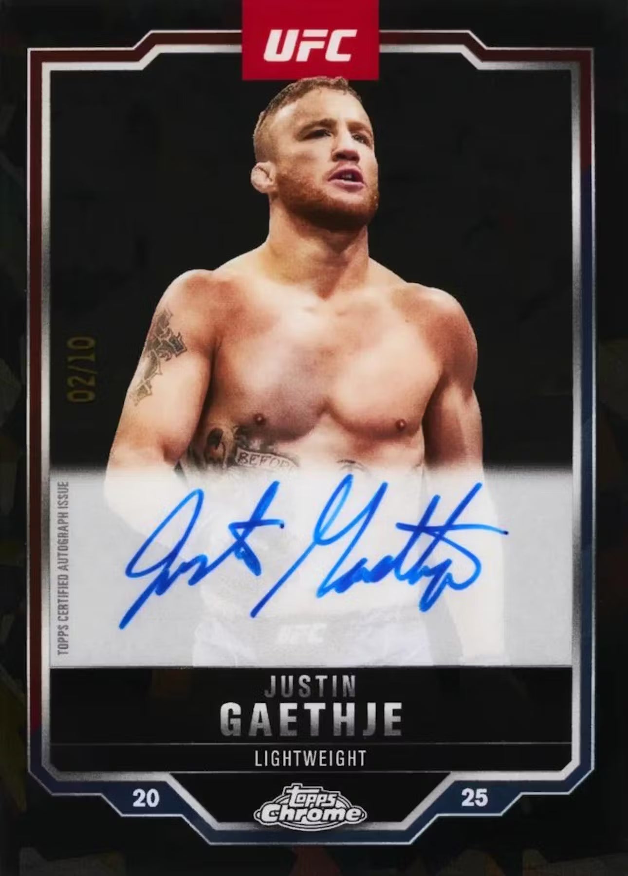 2025 Topps Chrome UFC Sapphire Edition Trading Cards LV