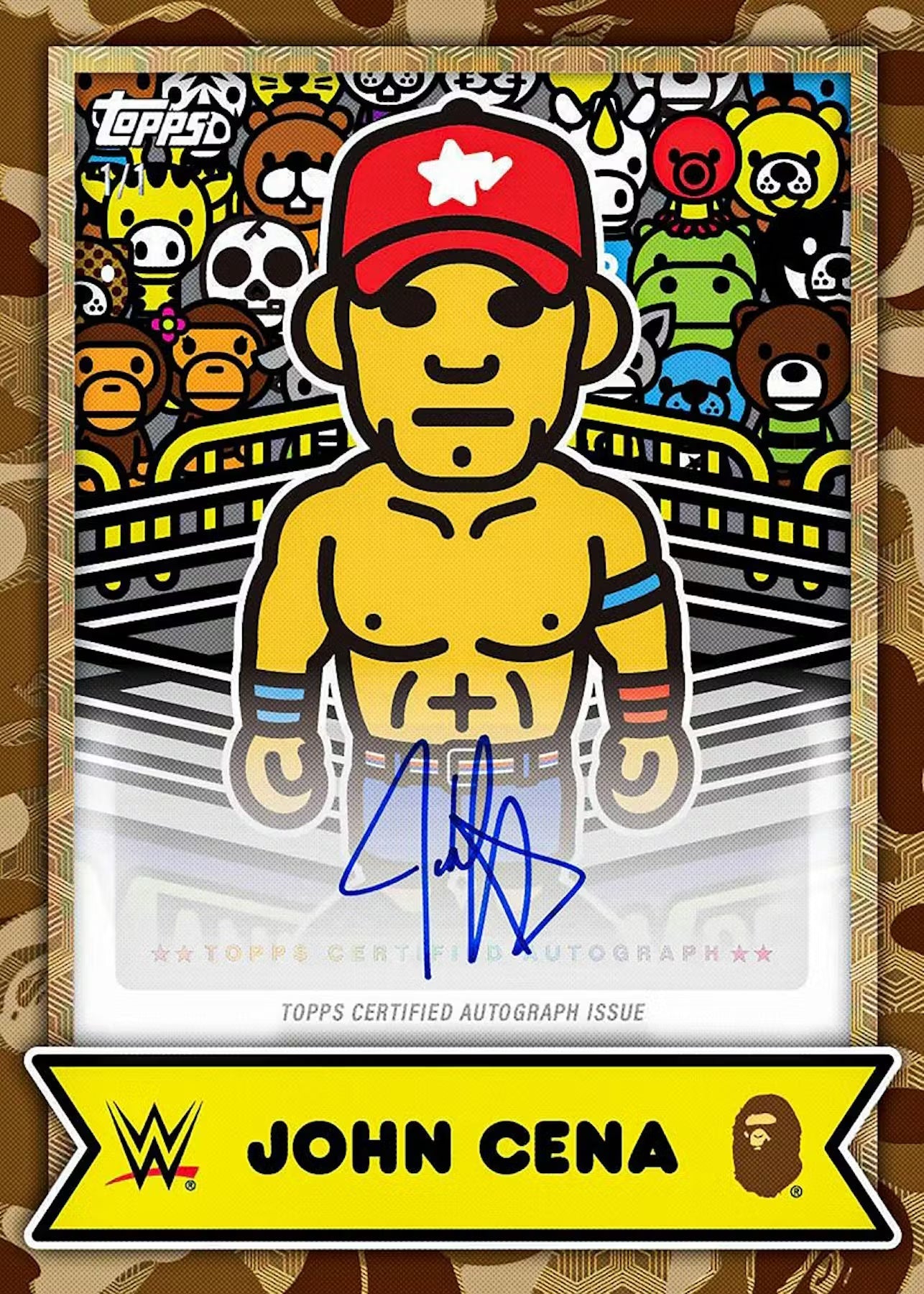 2025 Topps WWE x BAPE Wrestling Trading Cards LV
