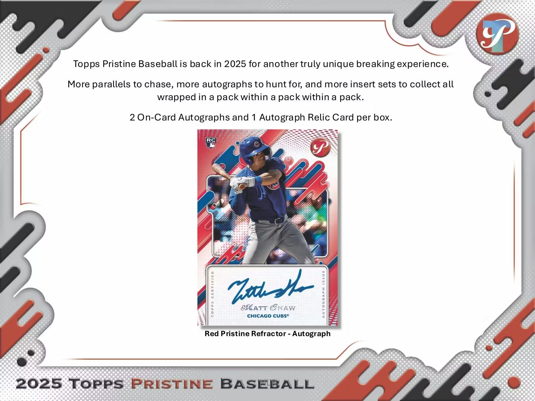 2025 Topps Pristine Baseball Hobby Trading Cards LV