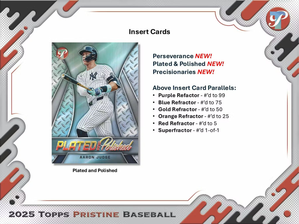 2025 Topps Pristine Baseball Hobby Trading Cards LV
