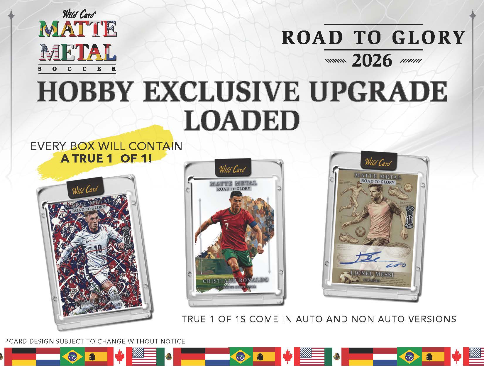 2026 Wild Card Matte Metal Soccer Road to Glory Trading Cards LV