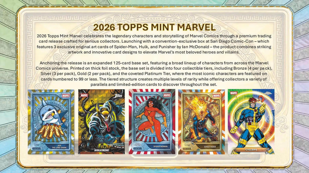 2026 Topps Mint Marvel Hobby Trading Cards LV