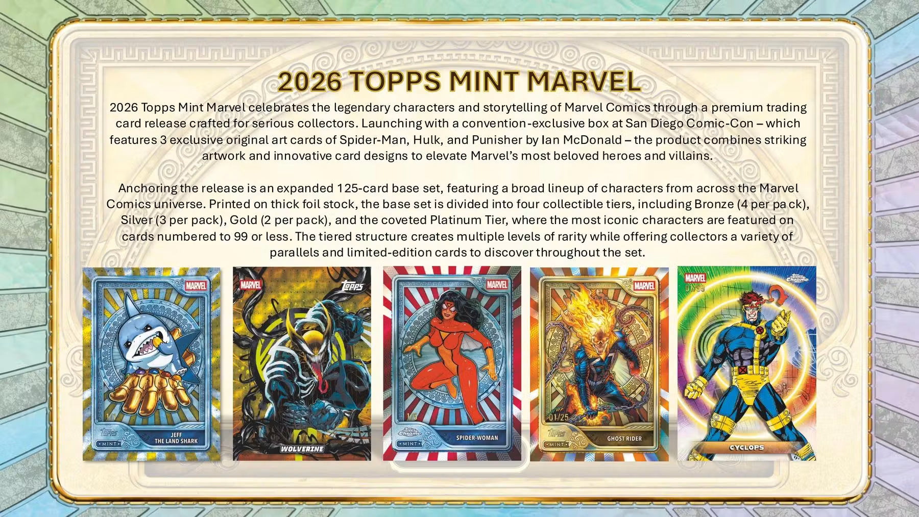 2026 Topps Mint Marvel Hobby Trading Cards LV