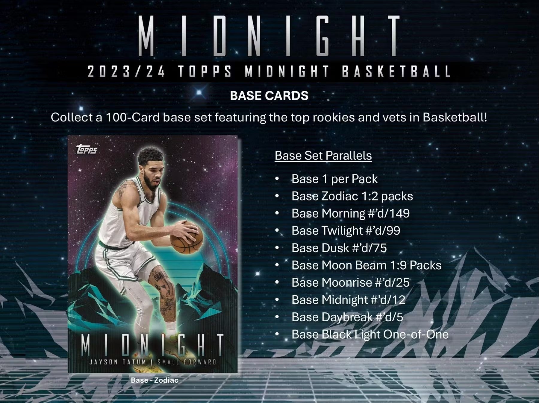 2023-24 Topps Midnight Basketball Hobby Trading Cards LV