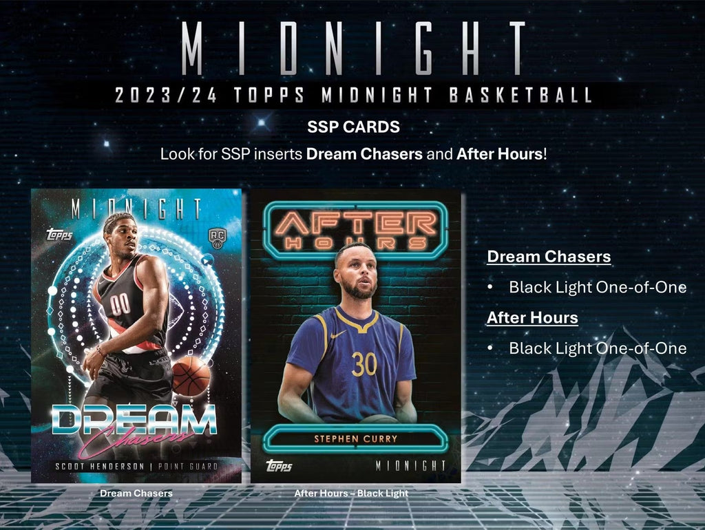 2023-24 Topps Midnight Basketball Hobby Trading Cards LV