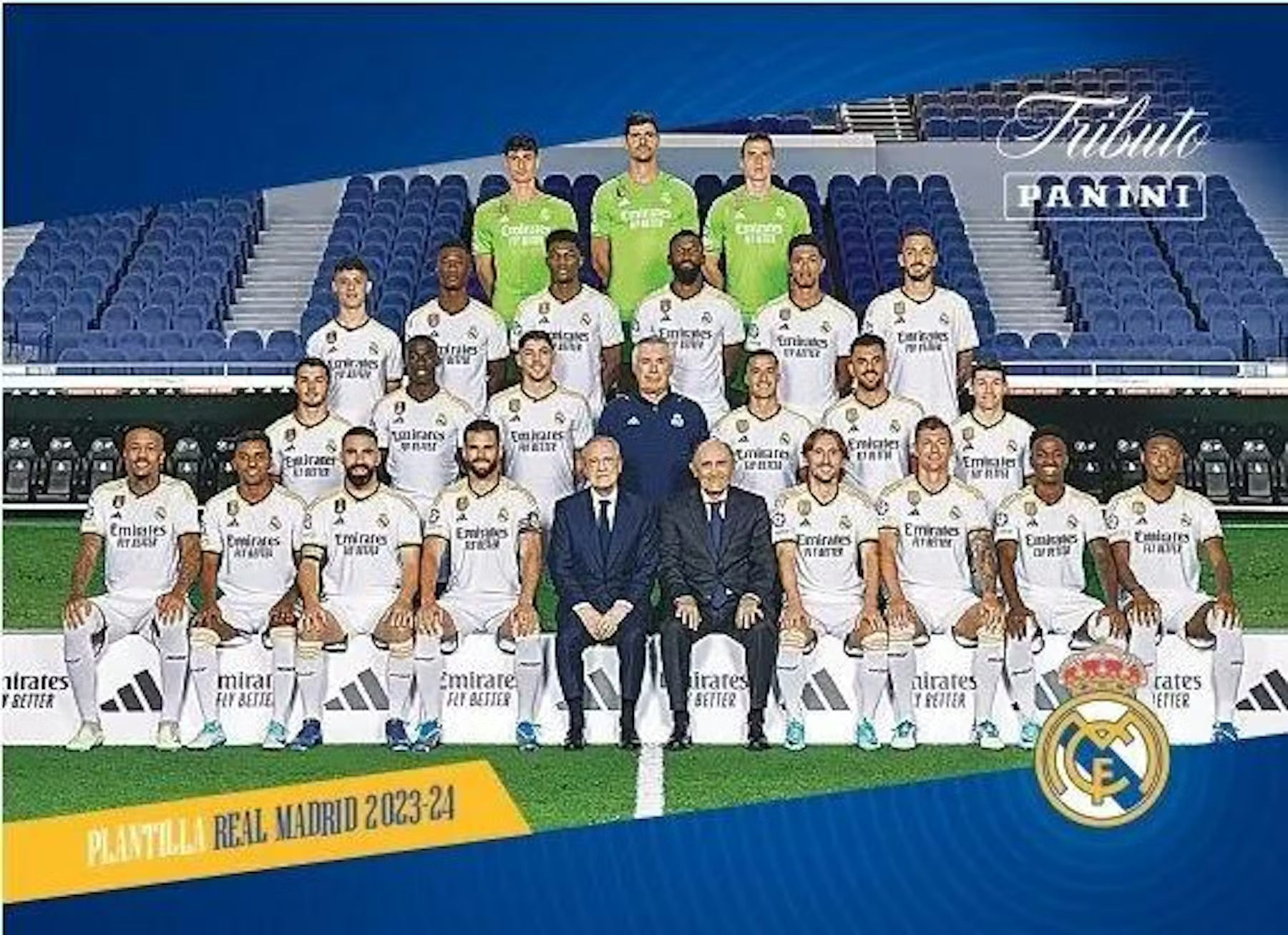 2023-24 Panini Real Madrid Tribute Three-Time Champion Soccer Hobby Trading Cards LV
