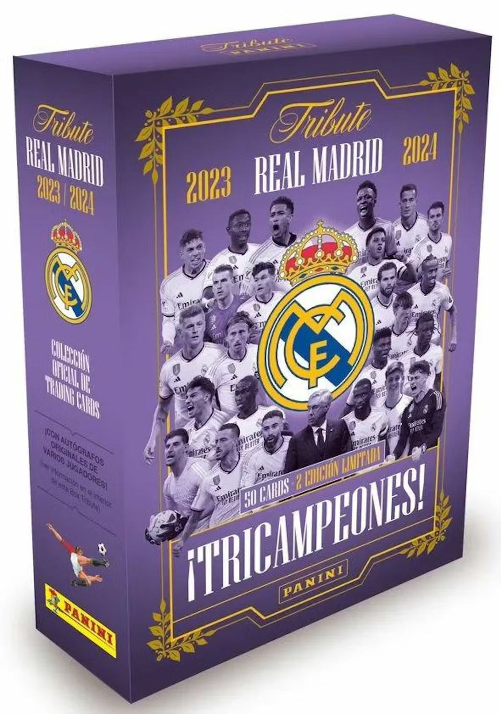 2023-24 Panini Real Madrid Tribute Three-Time Champion Soccer Hobby Trading Cards LV