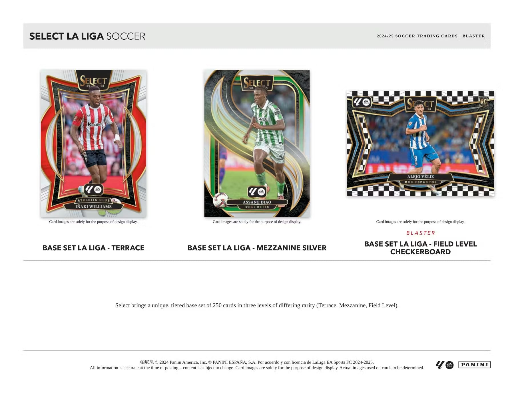 2024-25 Panini Select Soccer La Liga Blaster Trading Cards LV