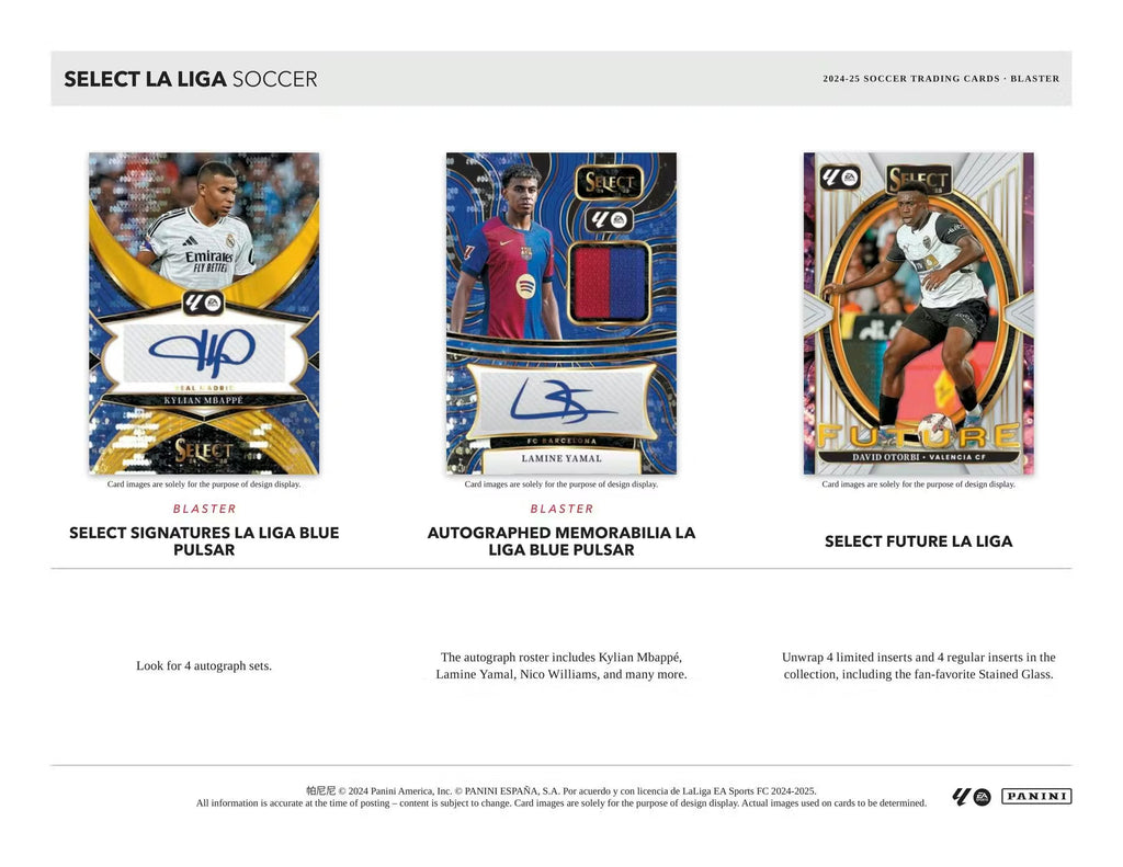 2024-25 Panini Select Soccer La Liga Blaster Trading Cards LV