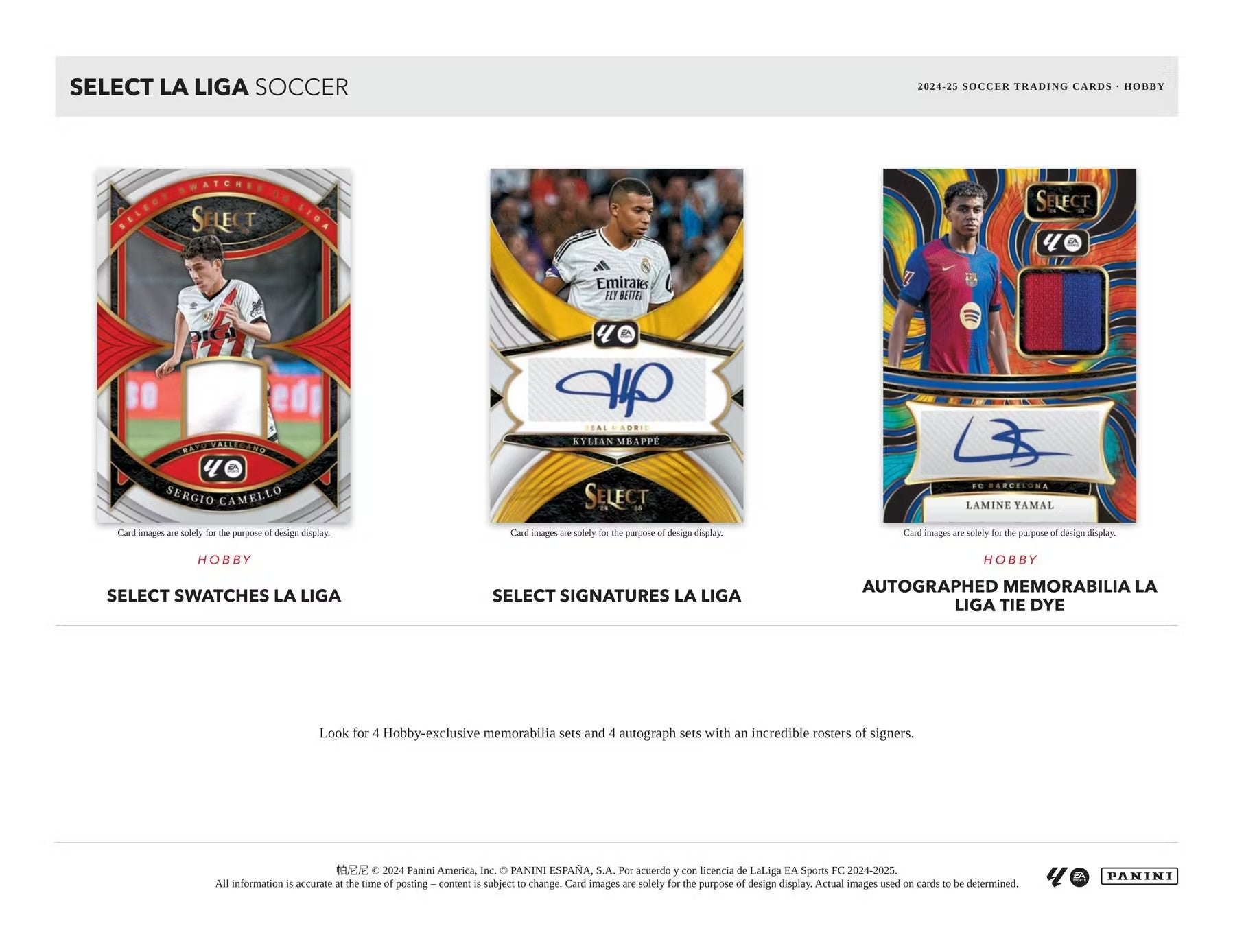 2024-25 Panini Select Soccer La Liga Hobby Trading Cards LV