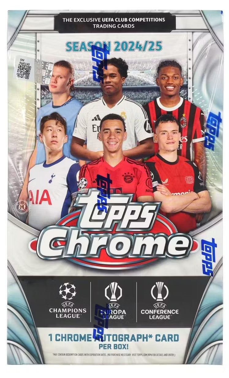 2024-25 Topps Chrome UEFA Club Competitions Soccer Hobby Trading Cards LV