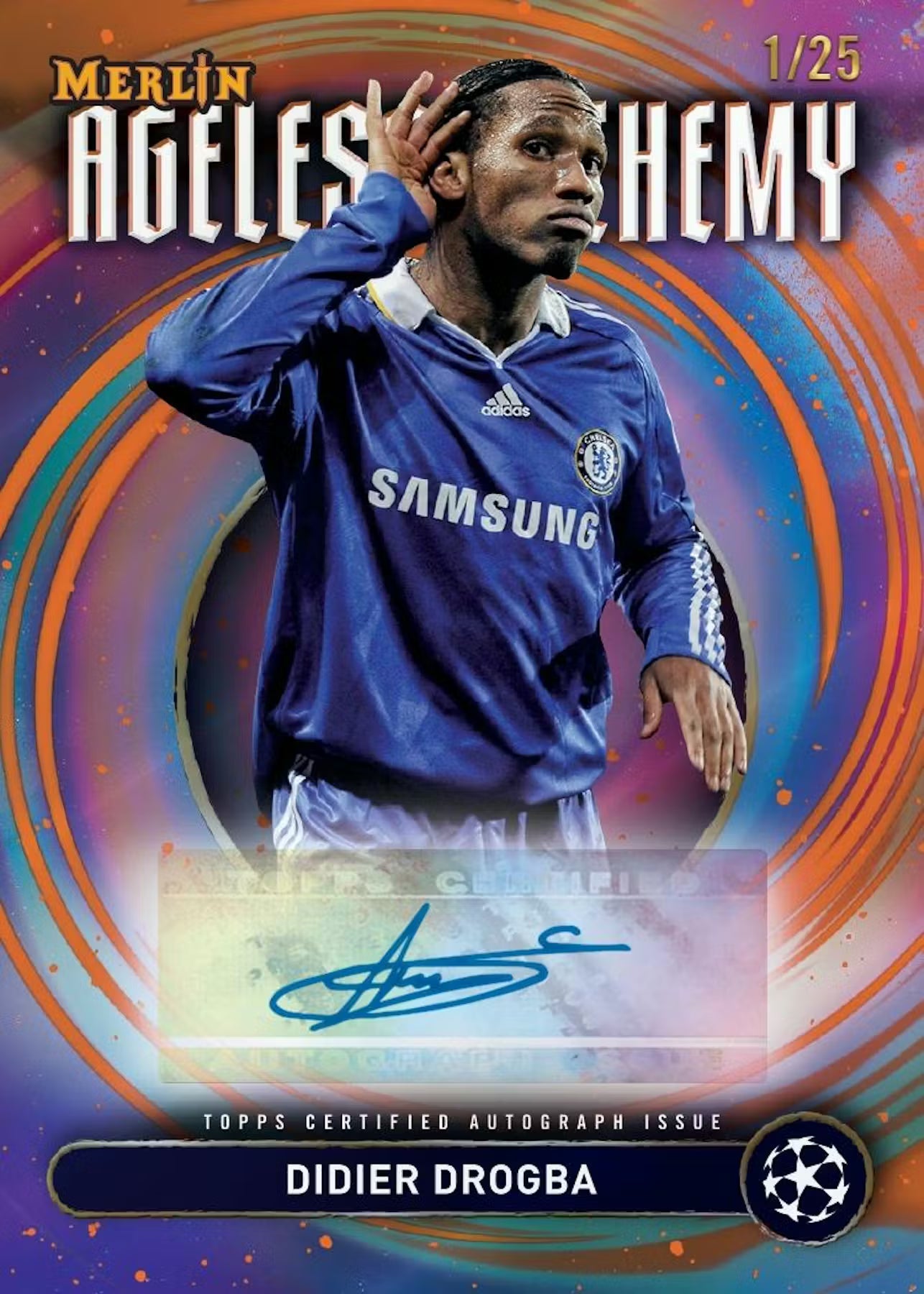 2024-25 Topps Chrome Merlin Soccer UEFA Club Competition Breaker Delight Trading Cards LV