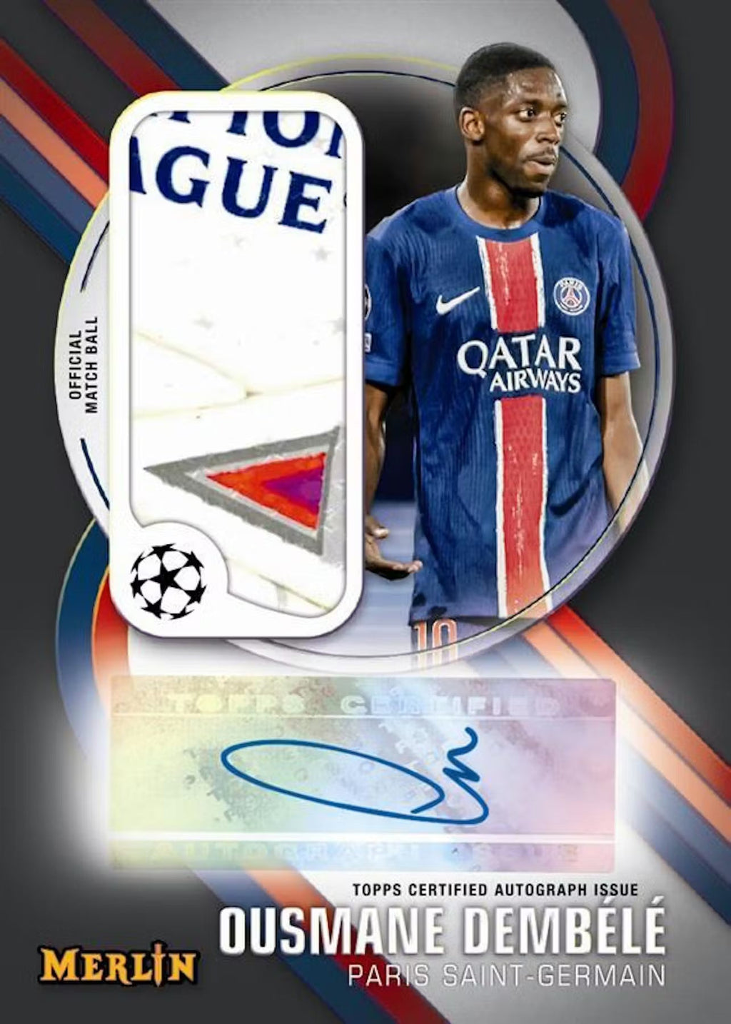 2024-25 Topps Chrome Merlin Soccer UEFA Club Competition Breaker Delight Trading Cards LV