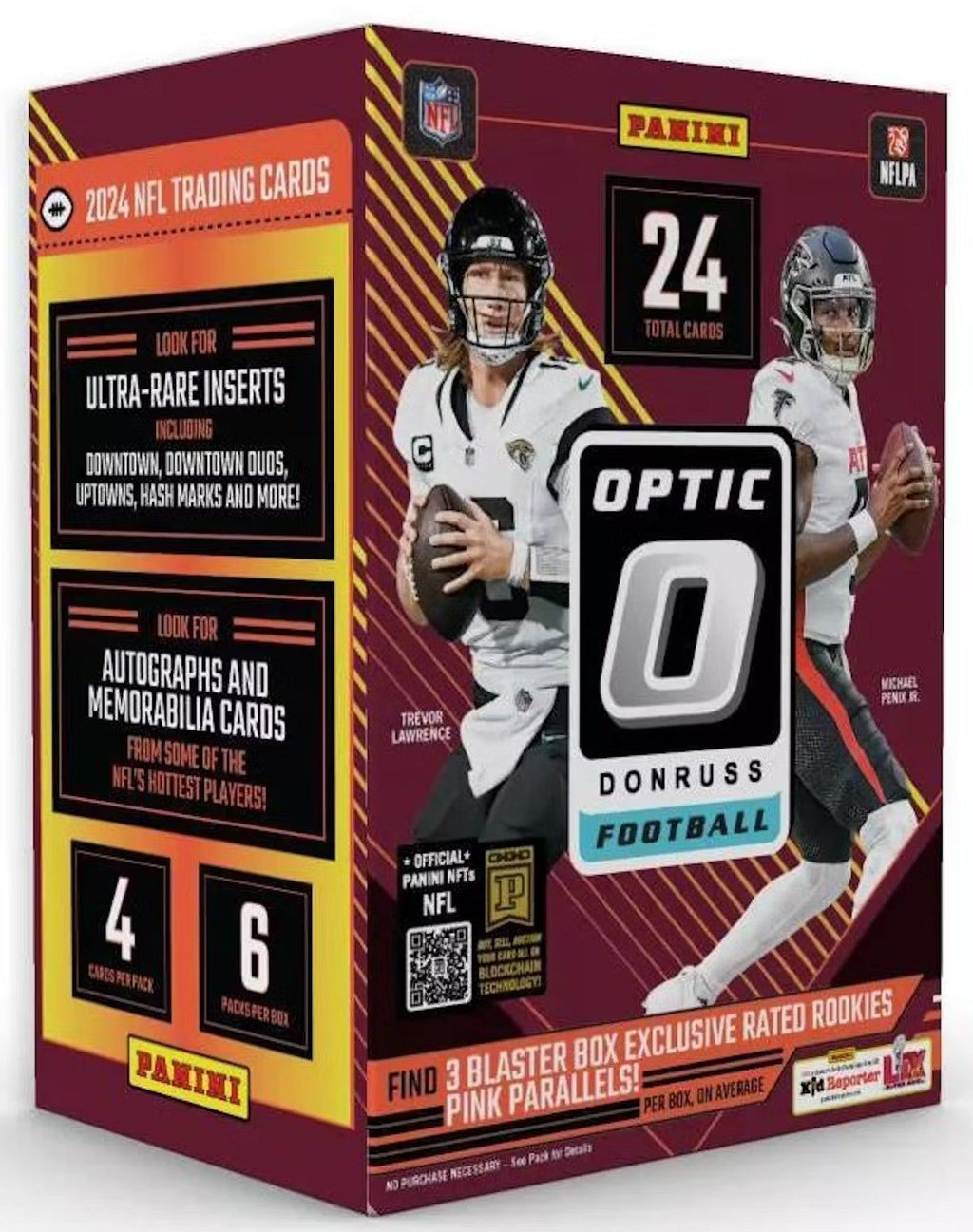 2024 Panini Donruss Optic Football Blaster Trading Cards LV