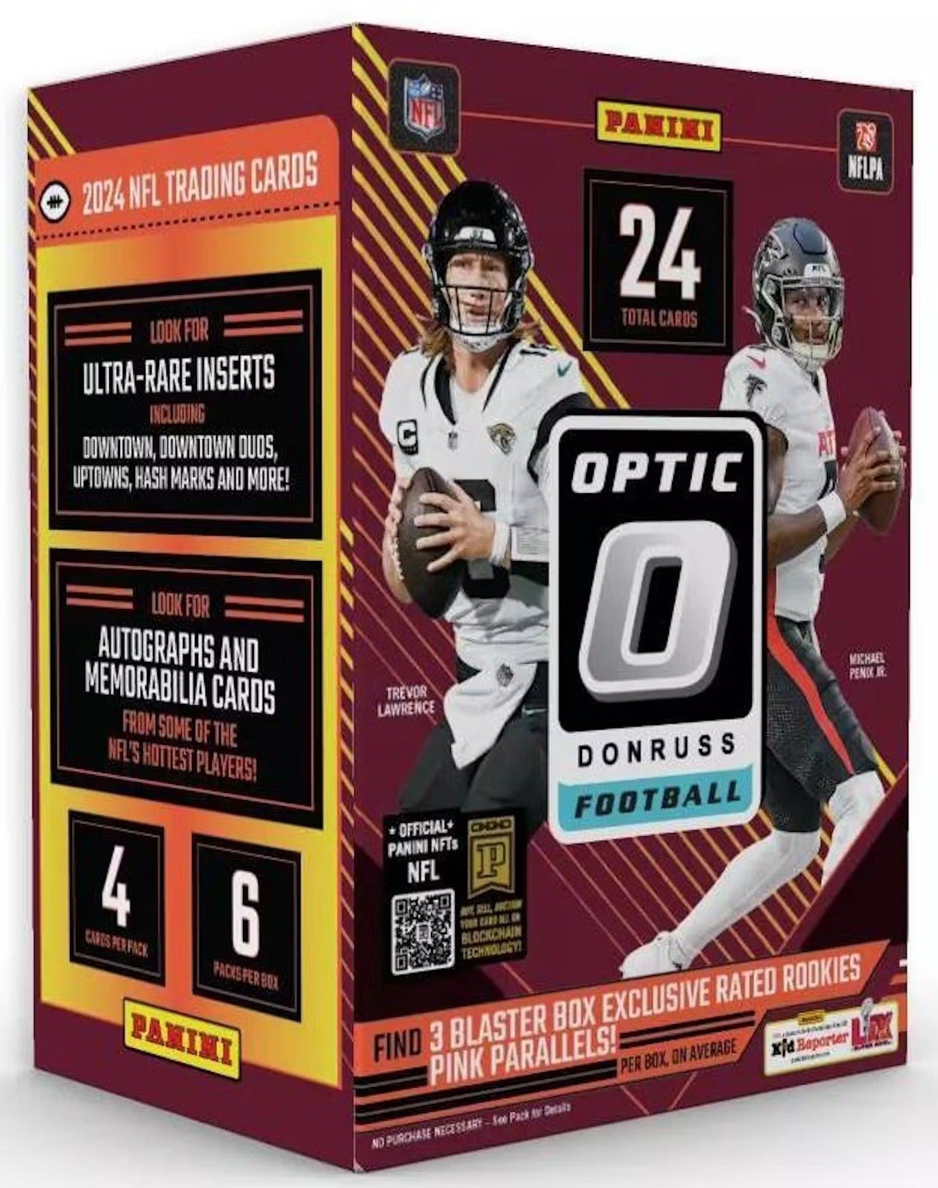 2024 Panini Donruss Optic Football Blaster Trading Cards LV