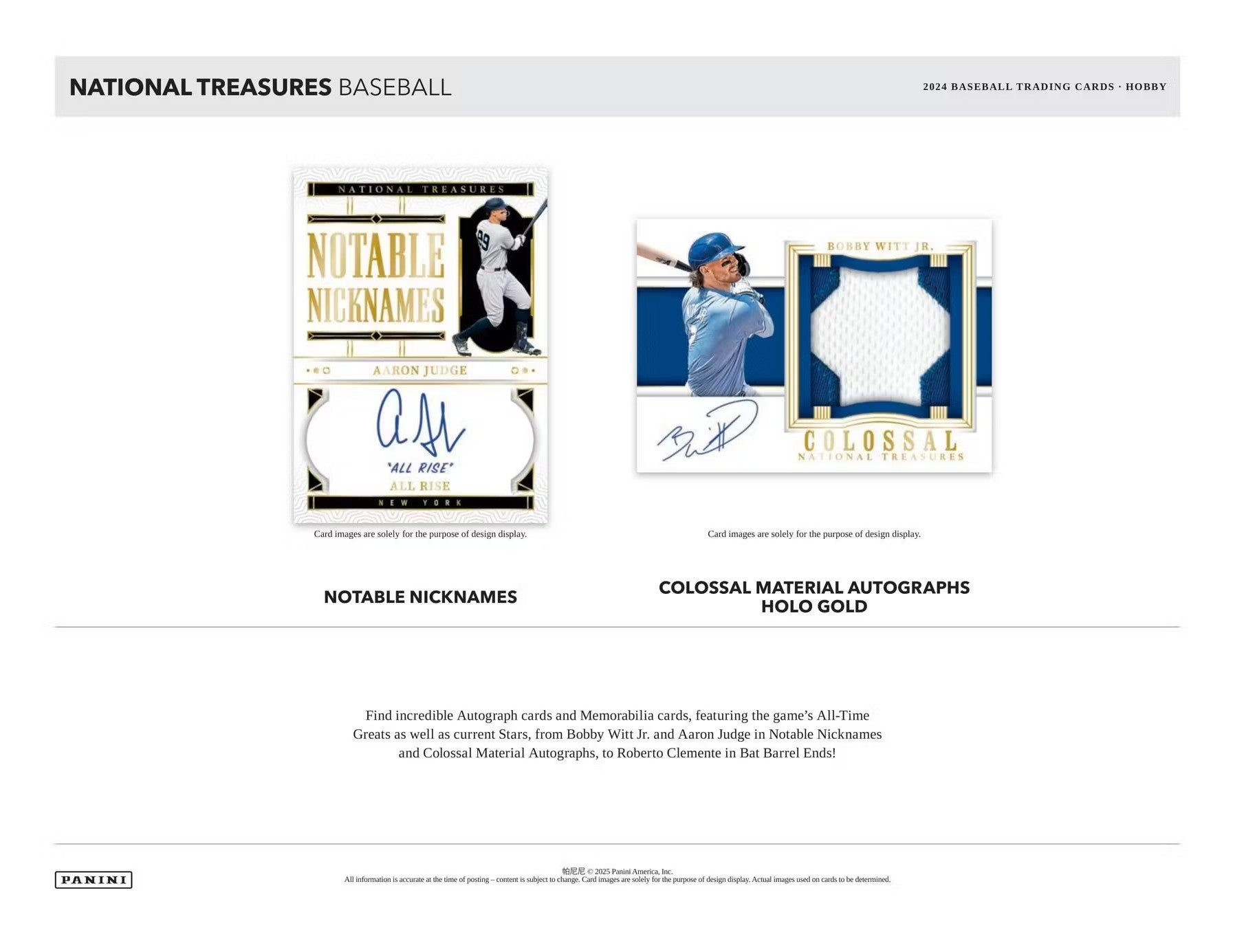 2024 Panini National Treasures Baseball Trading Cards LV
