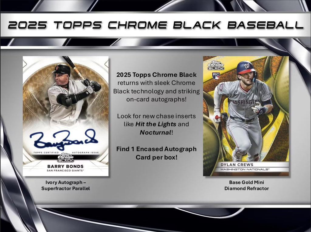 2024 Topps Chrome Black Baseball Hobby Trading Cards LV