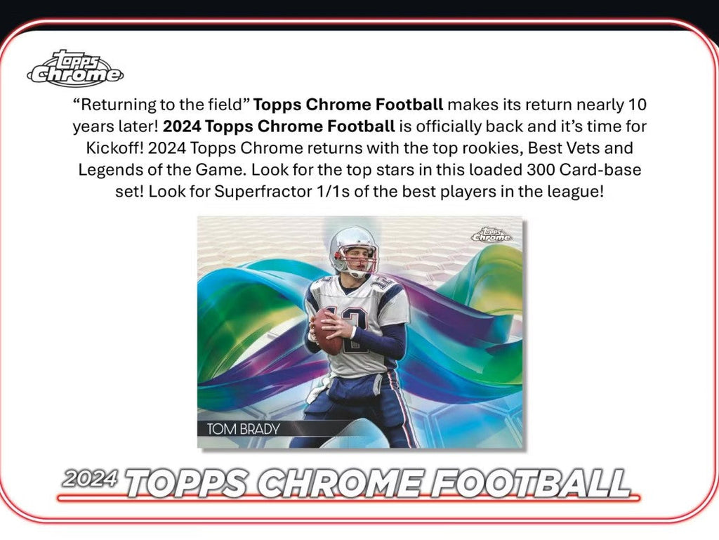 2024 Topps Chrome Football Hobby Trading Cards LV