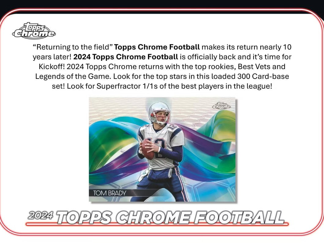 2024 Topps Chrome Football Hobby Trading Cards LV