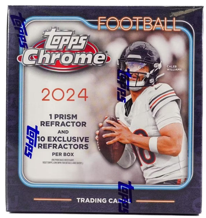 2024 Topps Chrome Football Mega Trading Cards LV