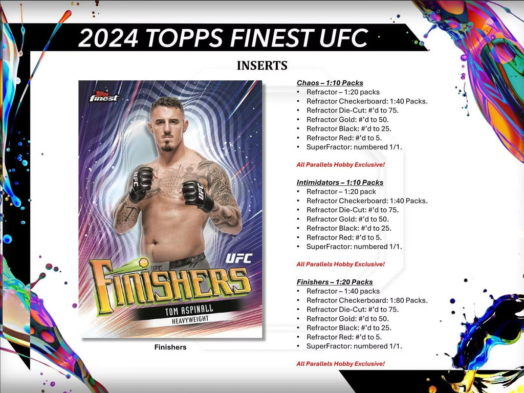 2024 Topps Finest UFC Hobby Trading Cards LV