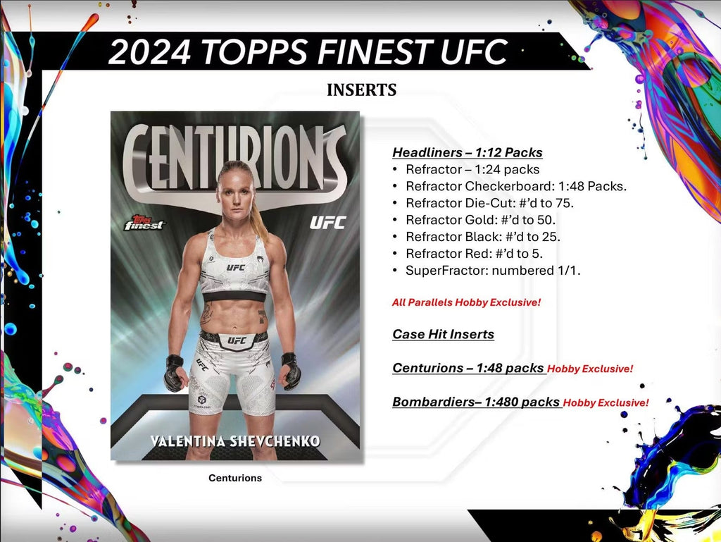 2024 Topps Finest UFC Hobby Trading Cards LV
