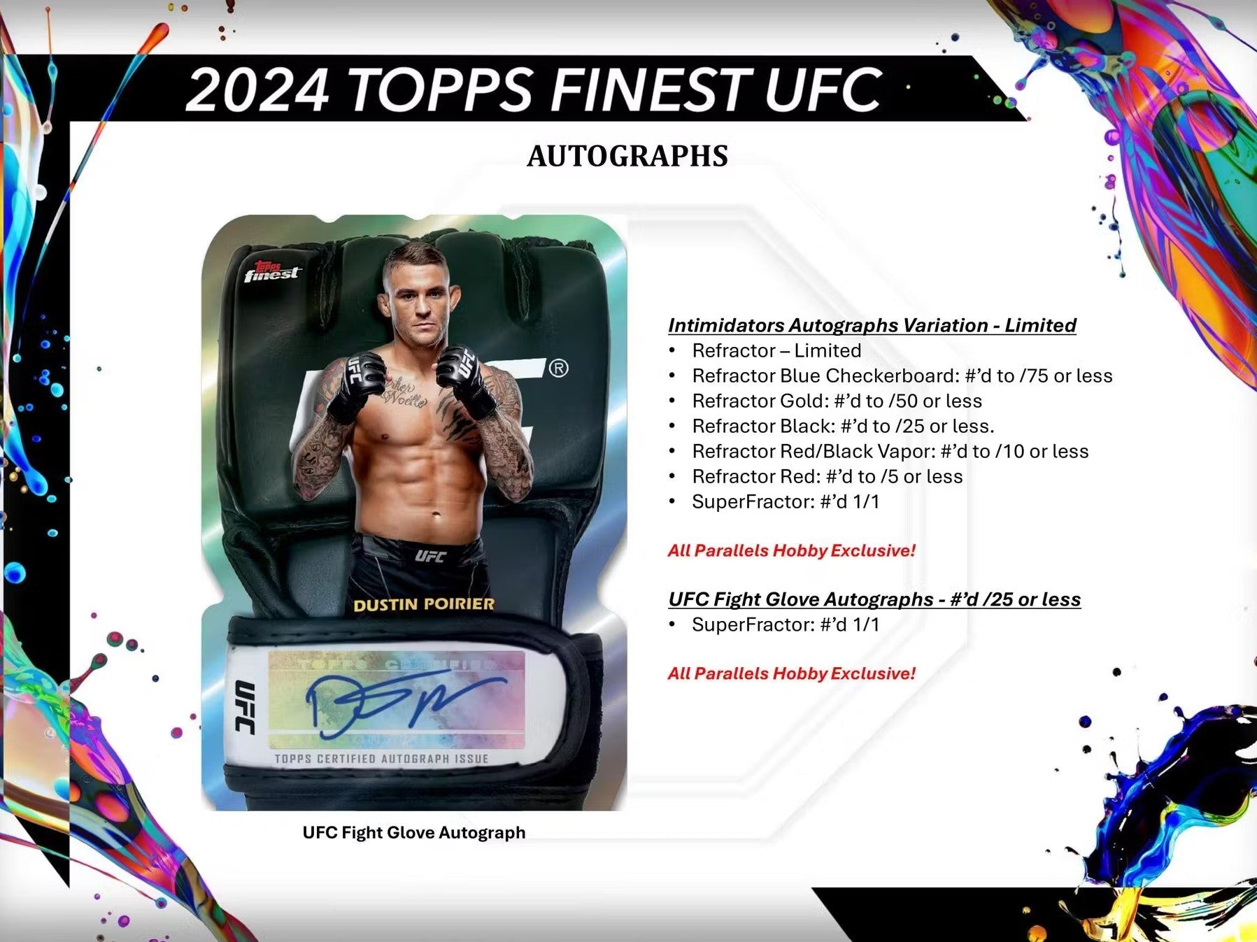 2024 Topps Finest UFC Hobby Trading Cards LV