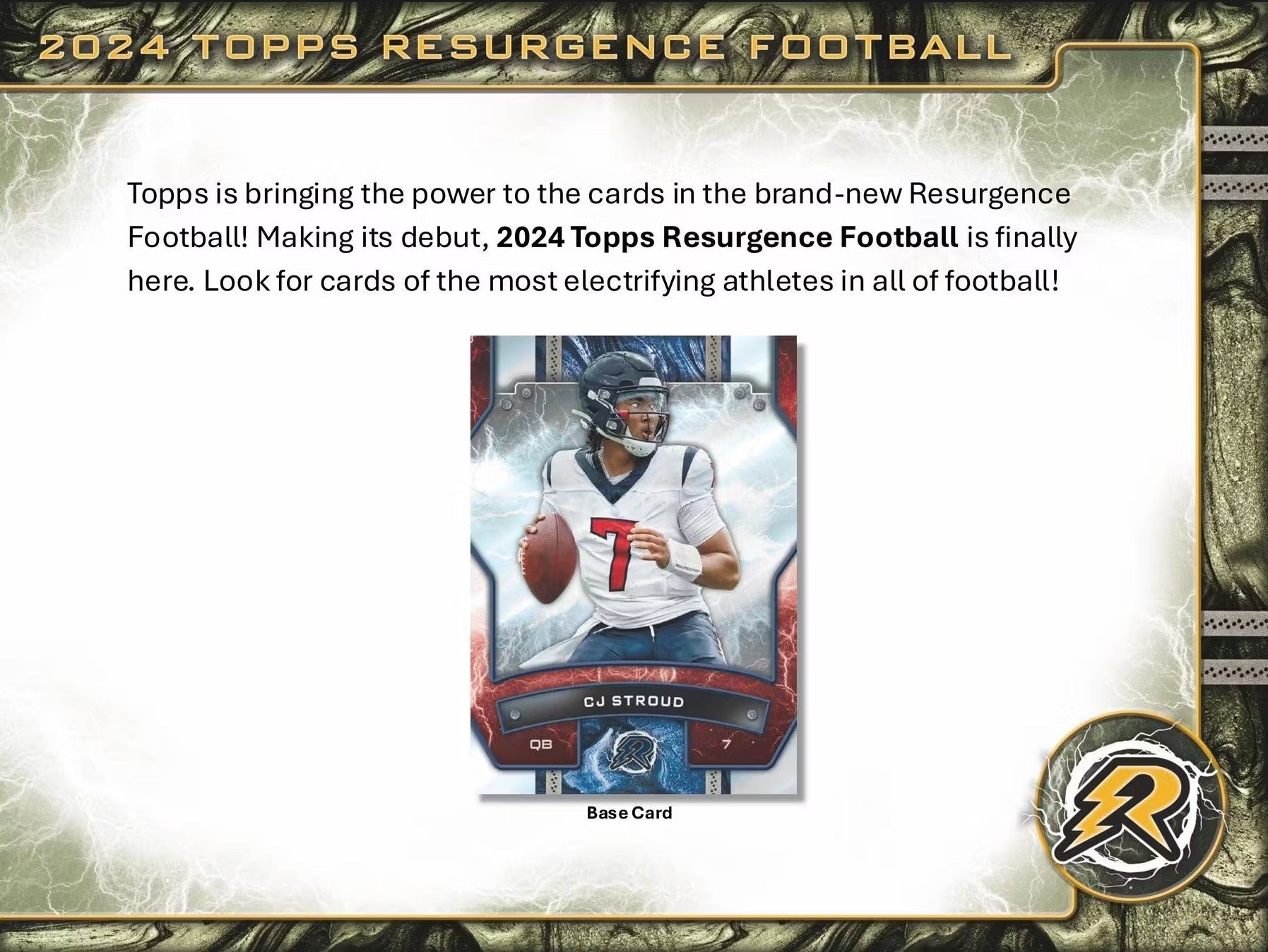 2024 Topps Resurgence Football Hobby Trading Cards LV