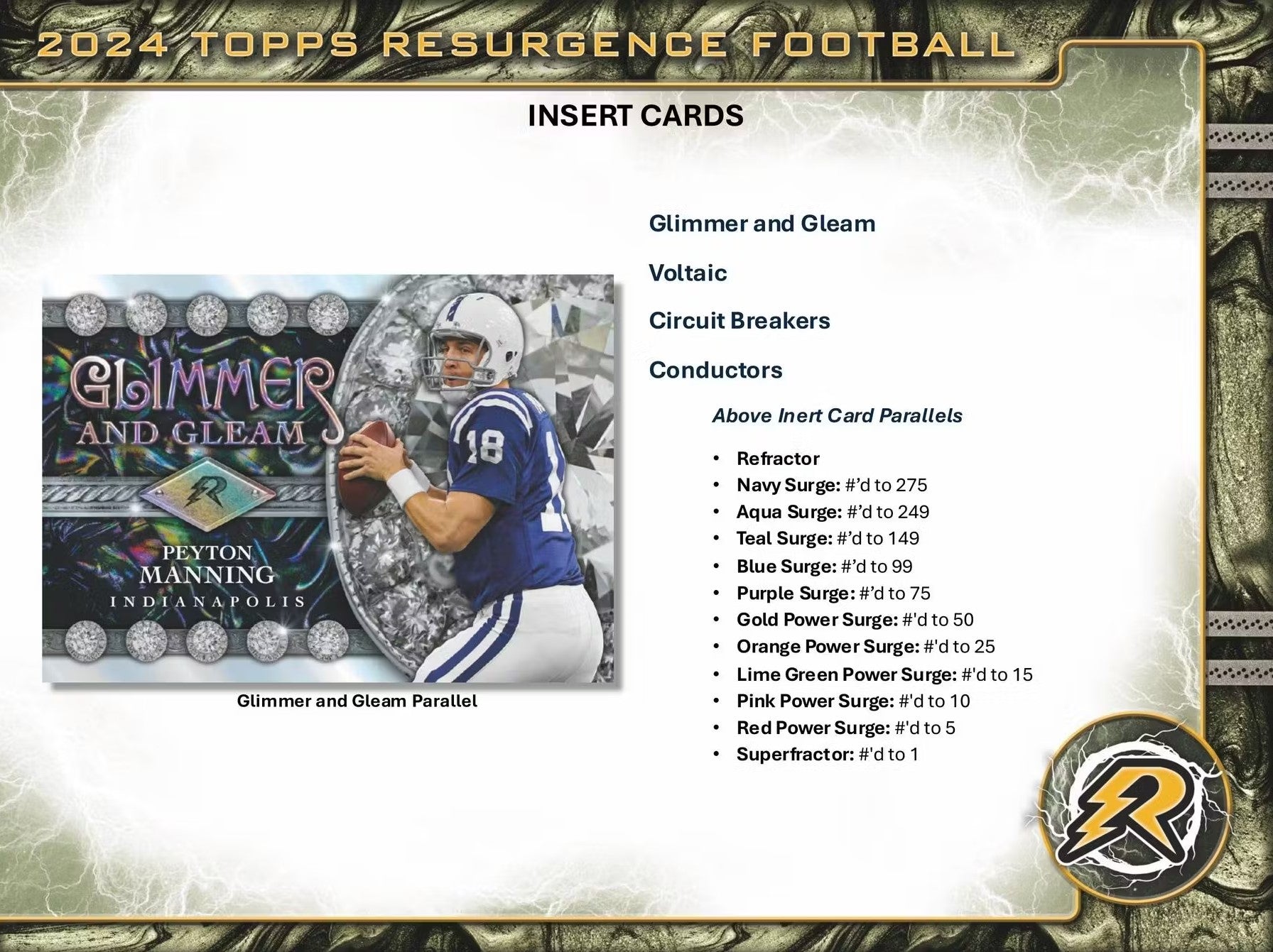 2024 Topps Resurgence Football Hobby Trading Cards LV
