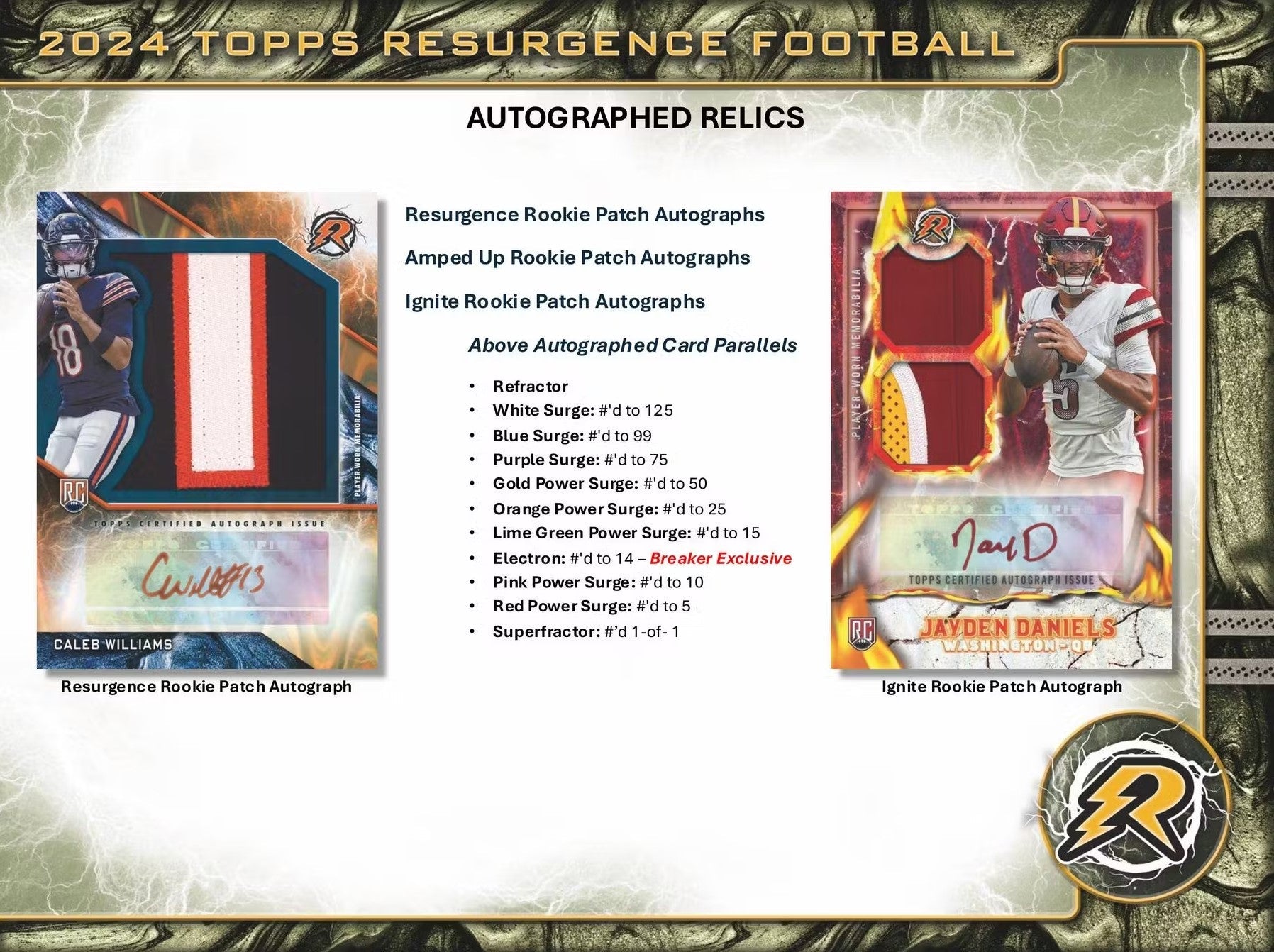 2024 Topps Resurgence Football Hobby Trading Cards LV