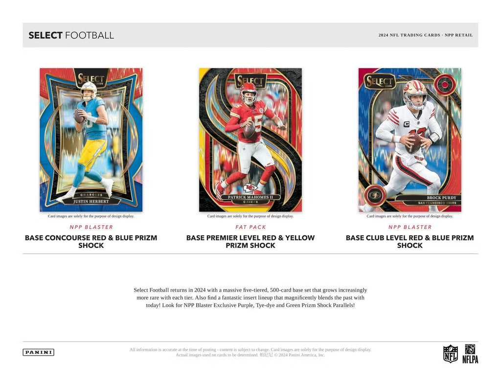 2024 Panini Select Football Blaster Trading Cards LV