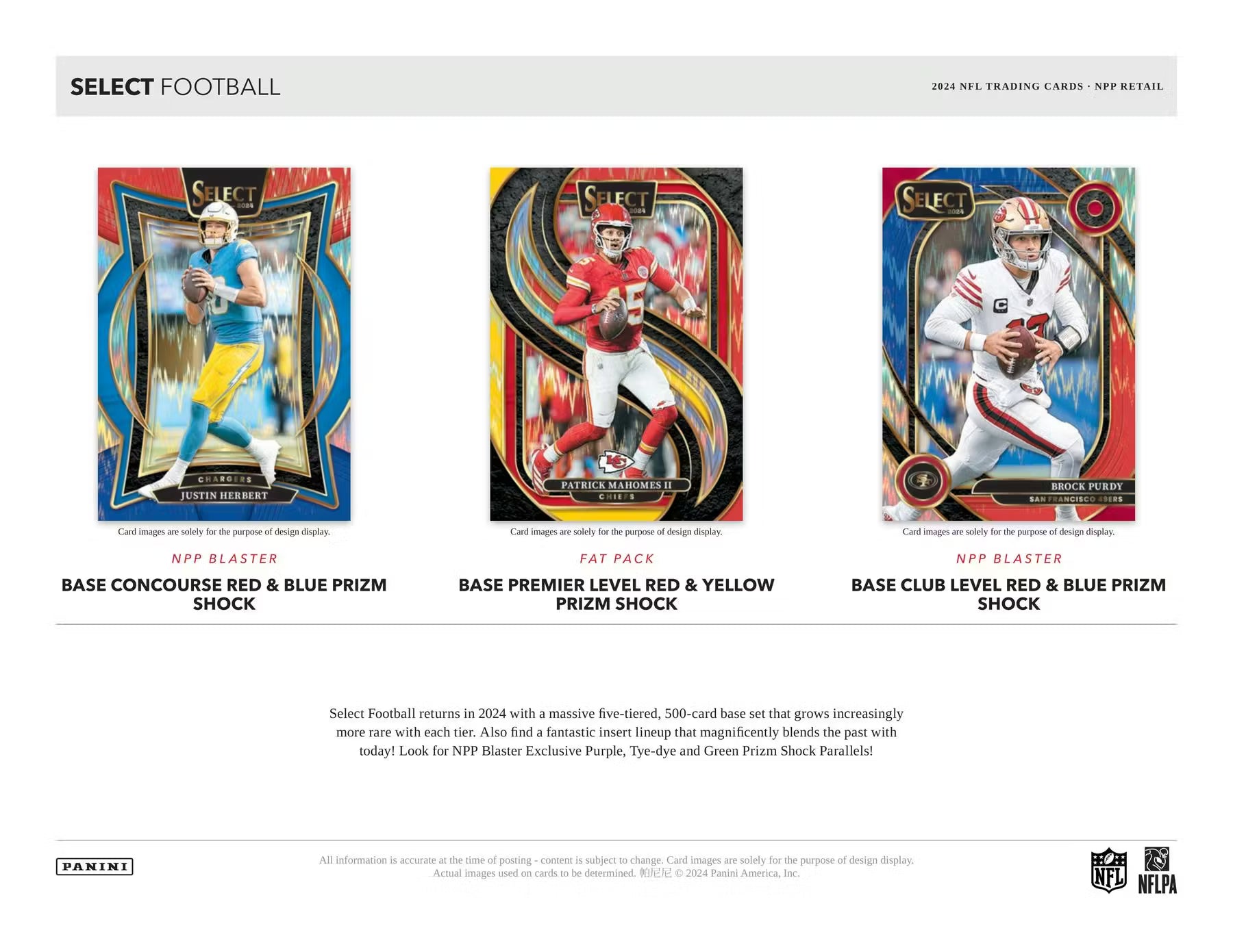 2024 Panini Select Football Blaster Trading Cards LV
