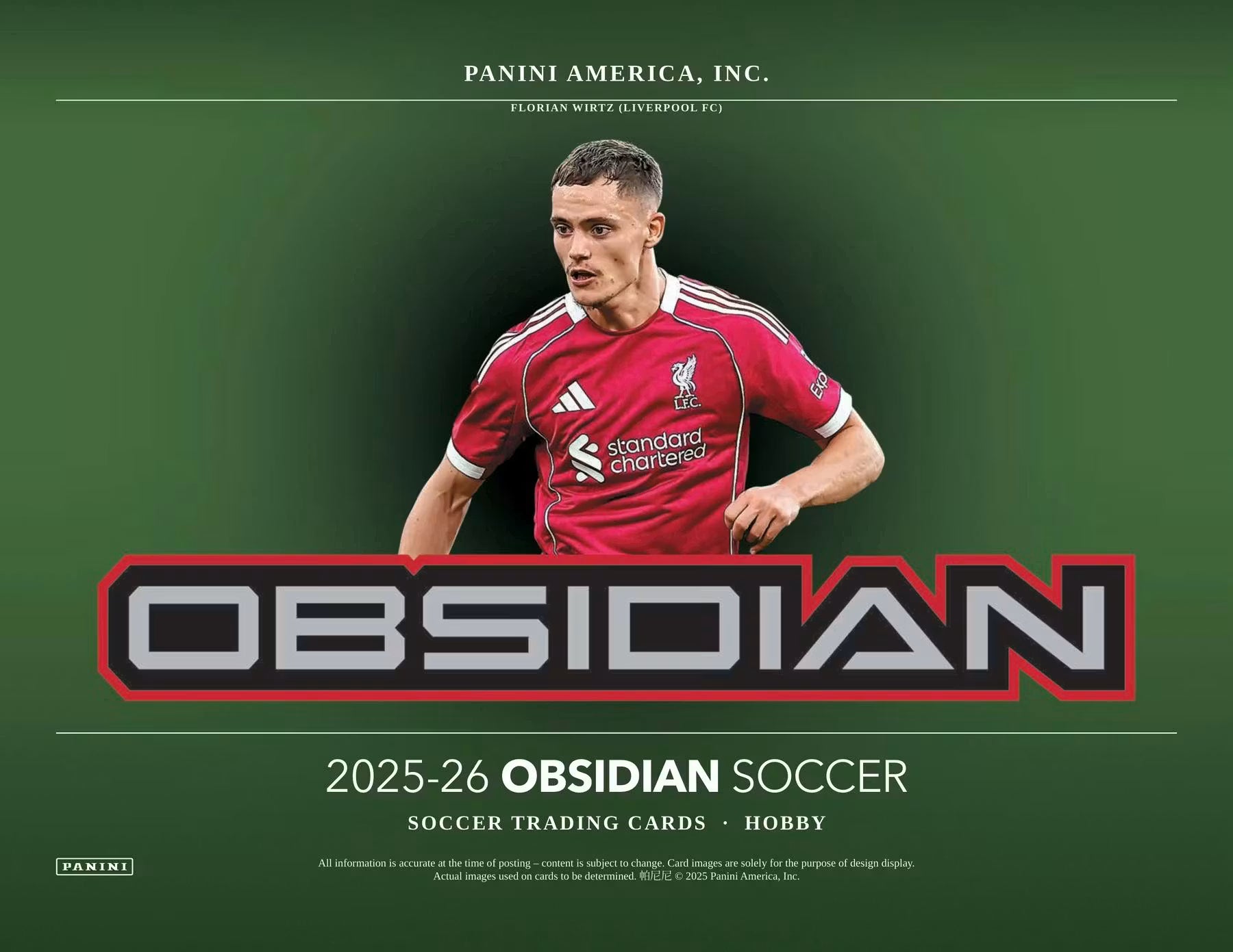 2025-26 Panini Obsidian Soccer Hobby Trading Cards LV