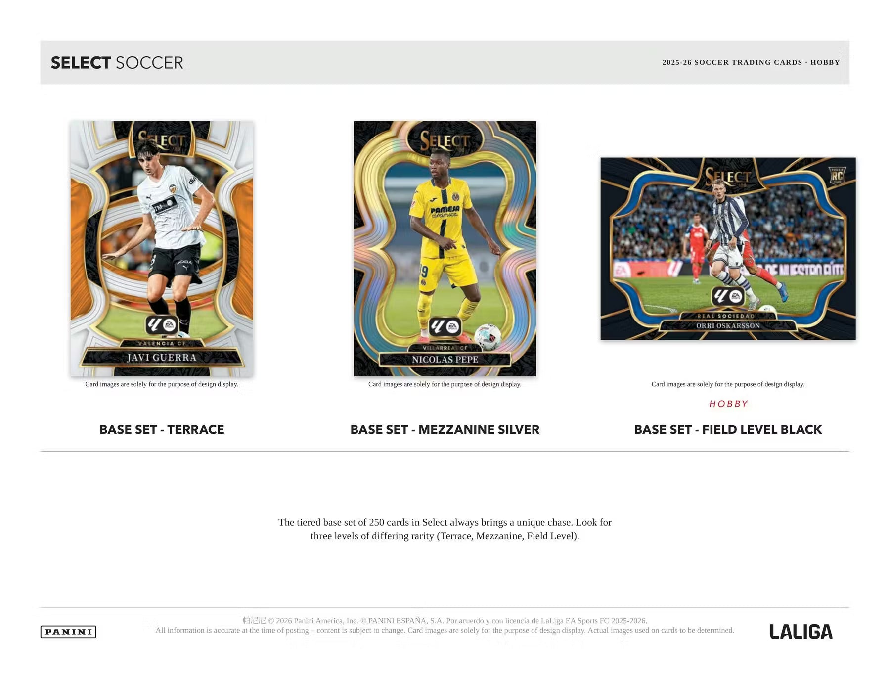2025-26 Panini Select La Liga Soccer Hobby Trading Cards LV