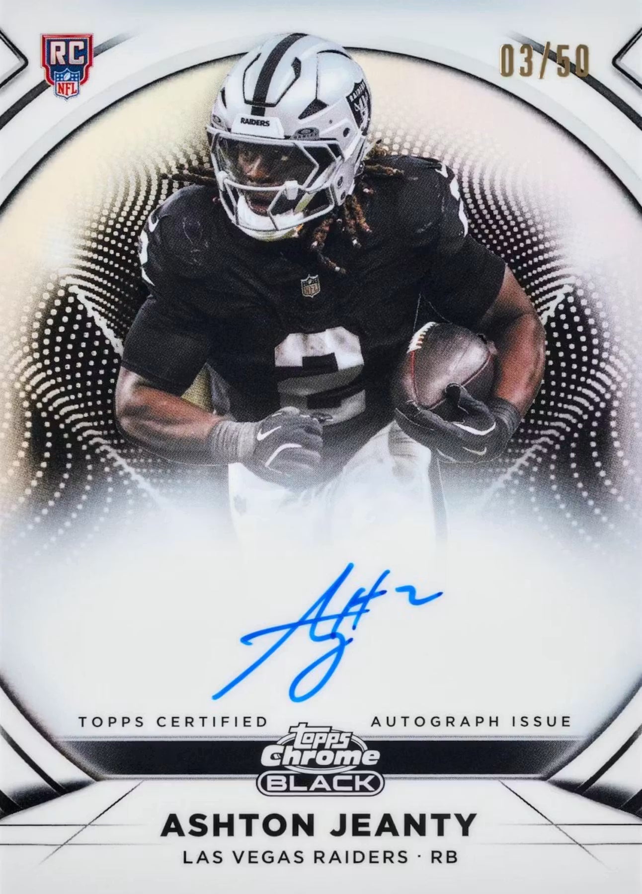 2025 Topps Chrome Black Football Hobby Trading Cards LV