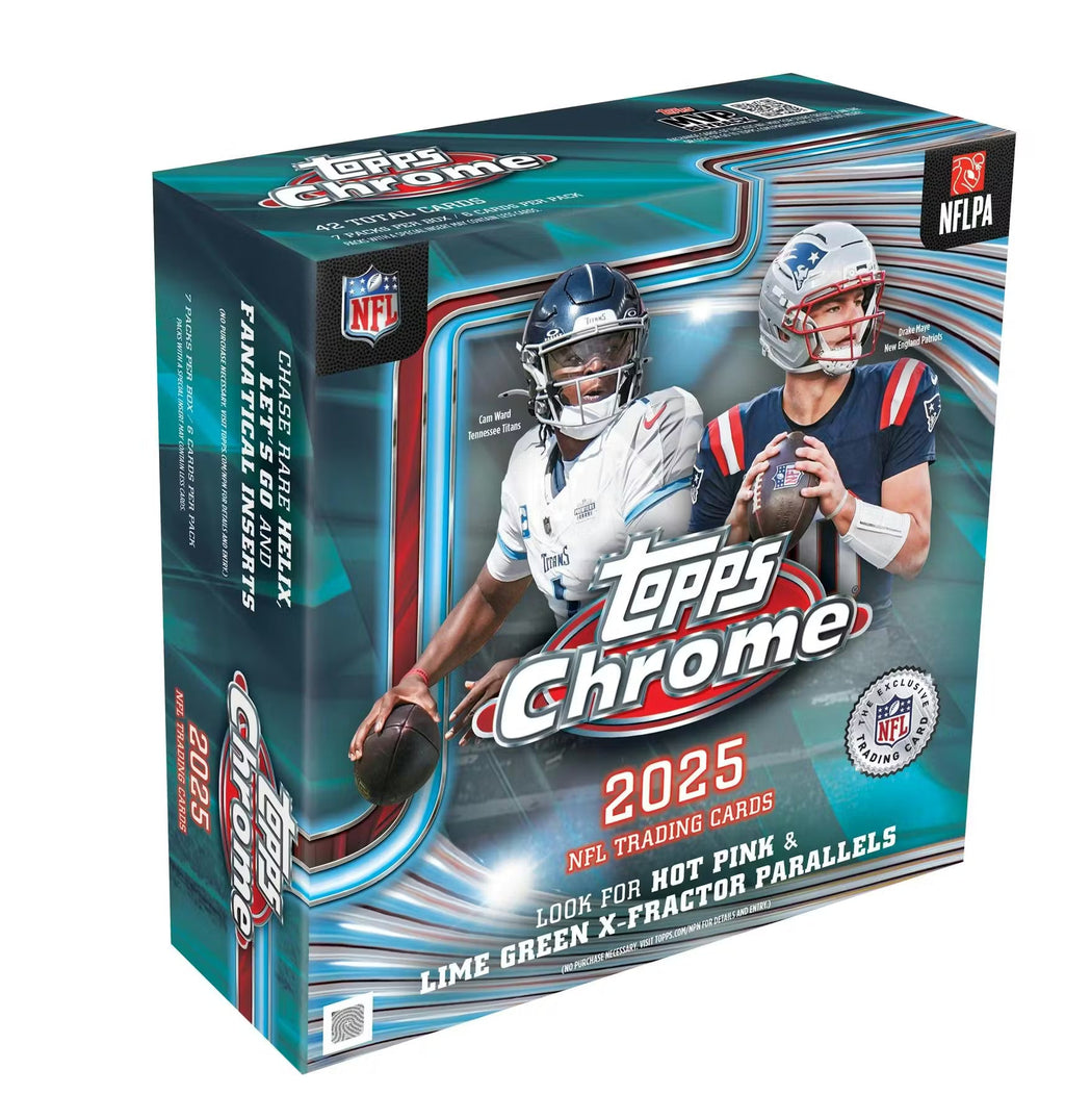 2025 Topps Chrome Football Mega Trading Cards LV