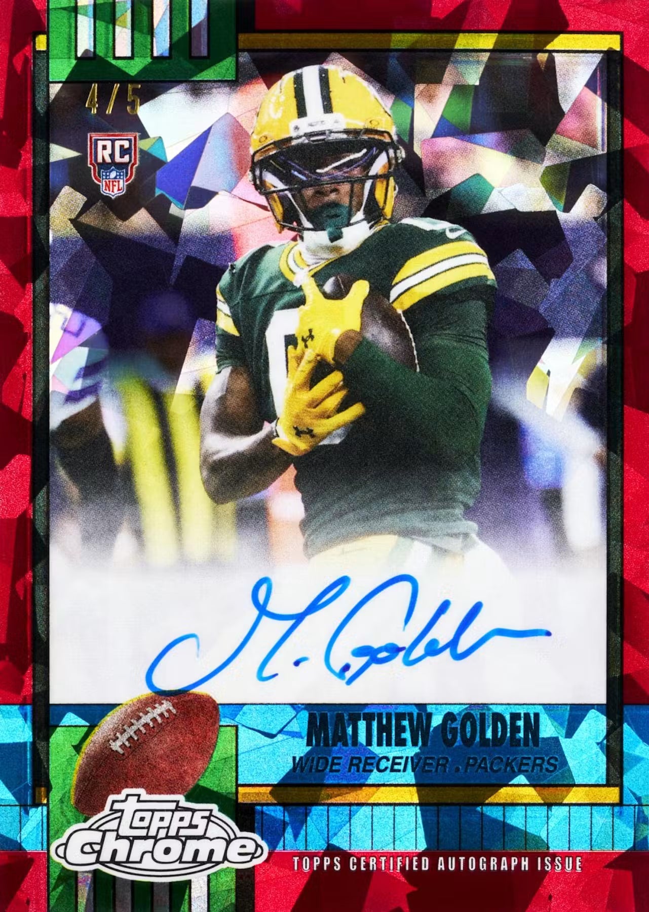 2025 Topps Chrome Football Sapphire Edition Trading Cards LV
