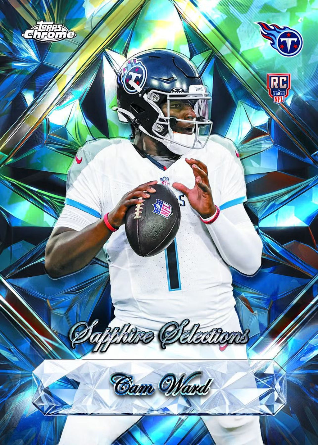 2025 Topps Chrome Football Sapphire Edition Trading Cards LV