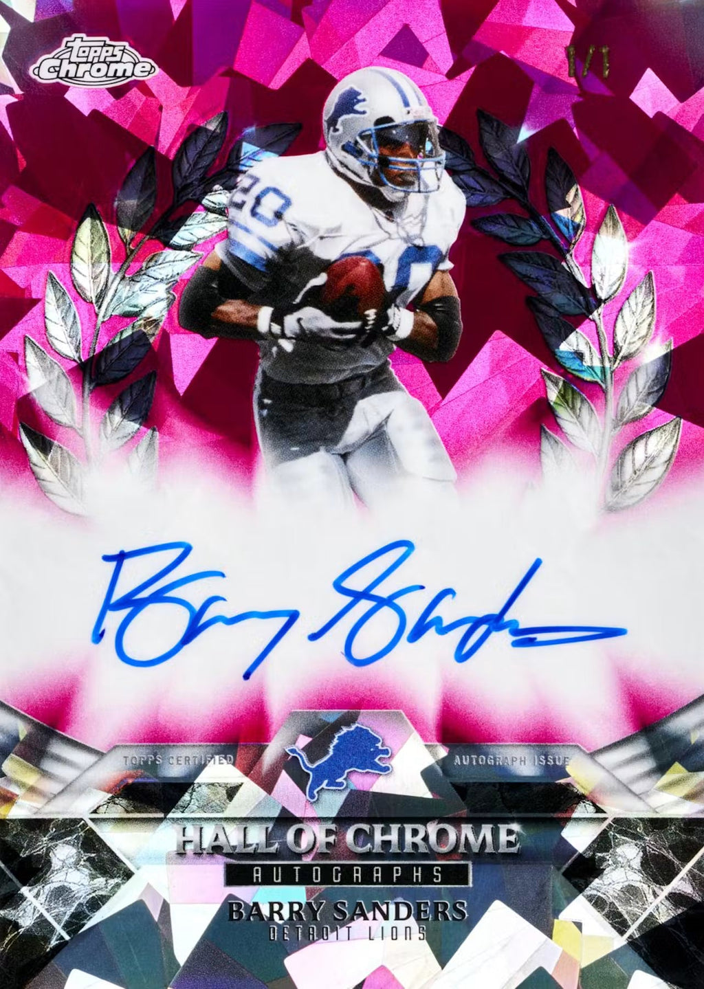 2025 Topps Chrome Football Sapphire Edition Trading Cards LV