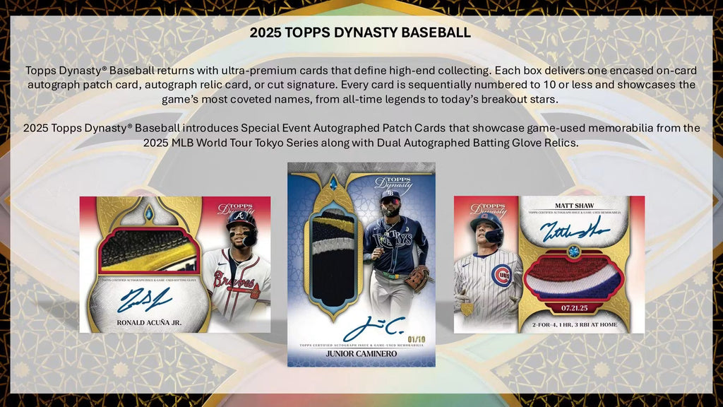 2025 Topps Dynasty Baseball Hobby Trading Cards LV