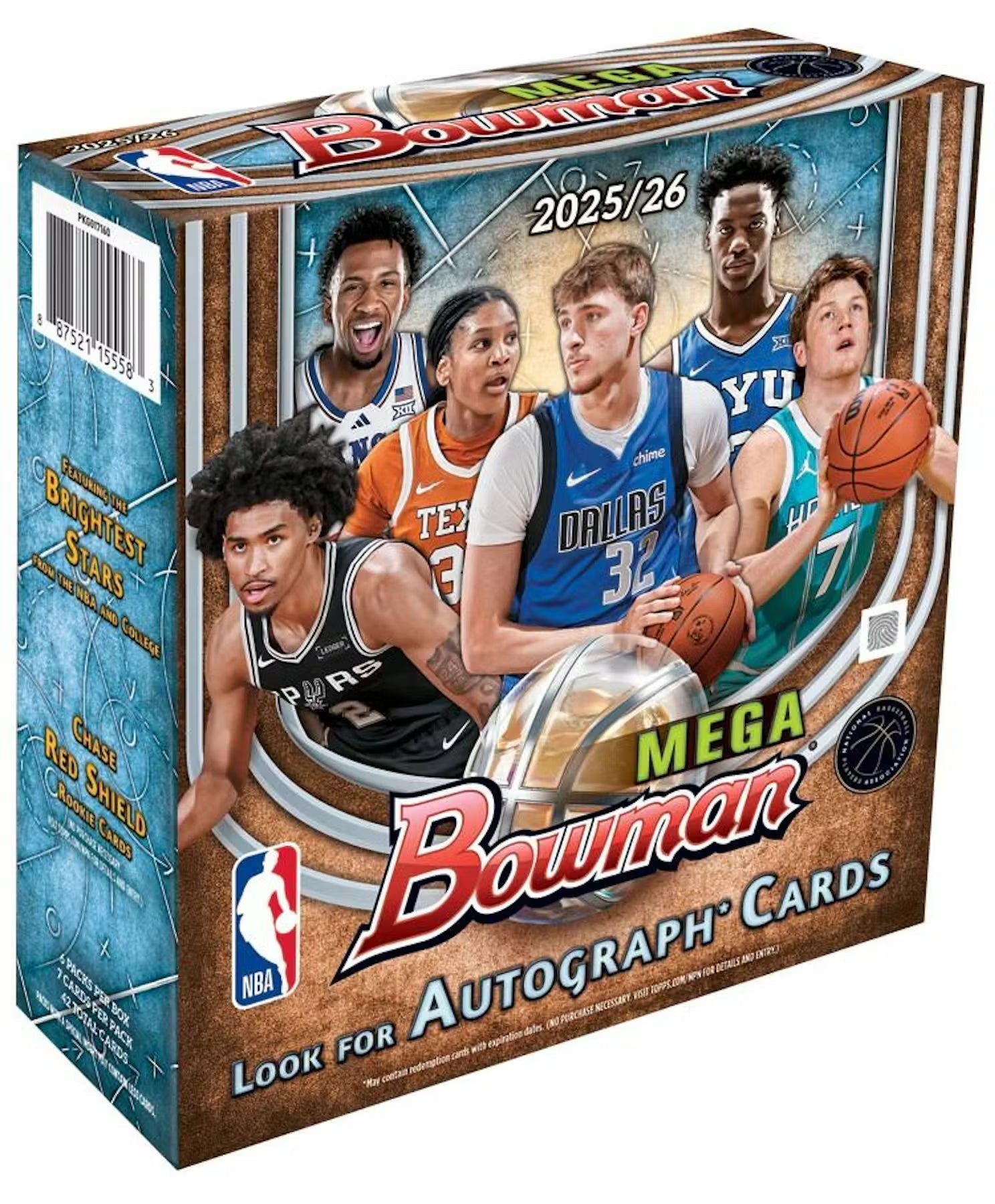 2025-26 Topps Bowman Basketball Mega Trading Cards LV